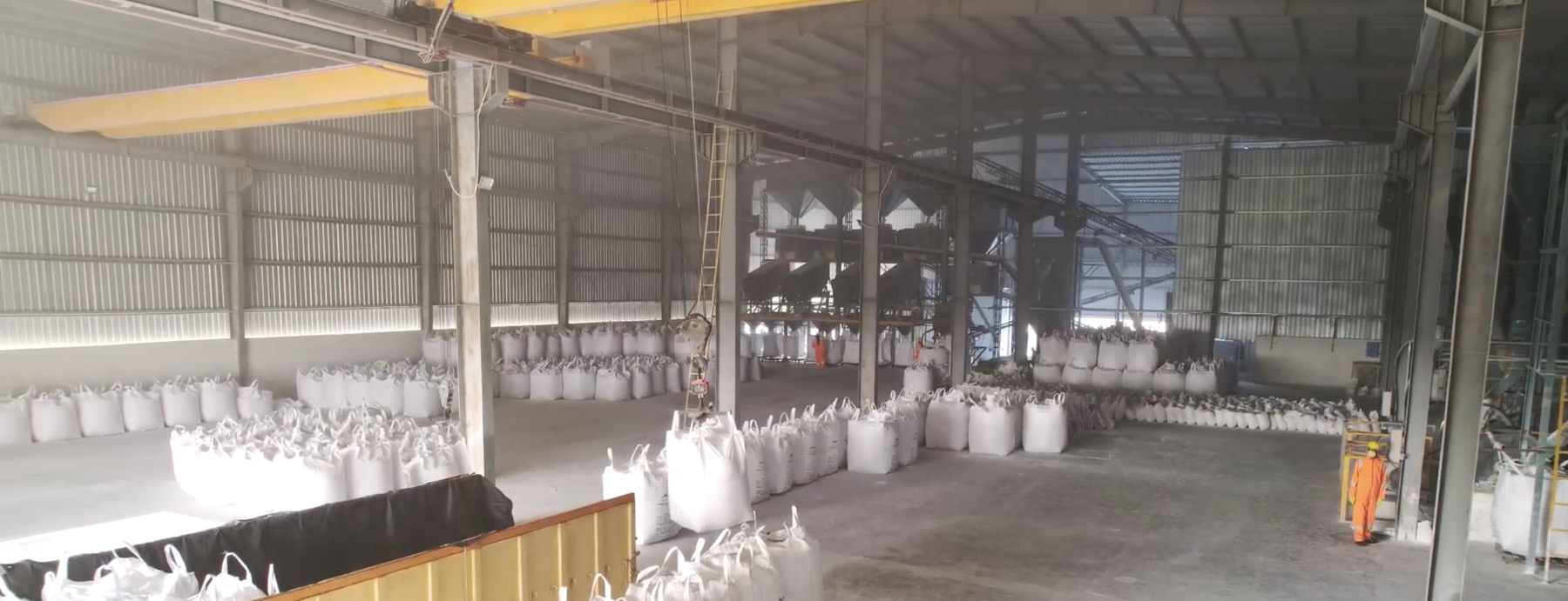 Quartz and feldspar plant view at Jade Waves Enterprise